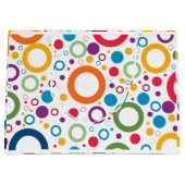 色鮮やかリングや輪 ラージペーパーバッグ (正面)