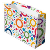 色鮮やかリングや輪 ラージペーパーバッグ (裏面アングル)