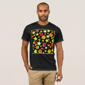 色鮮やか分解スターパターン Tシャツ (正面フル)