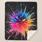 色鮮やか分解デザイン シェルパブランケット (正面)