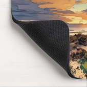 色鮮やか名勝海ビーチマウスパッド マウスパッド (コーナー)