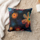 色鮮やか咲き花の交響曲 クッション (ブランケット)