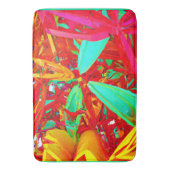 色鮮やか抽象芸術パターン バスマット (正面縦)