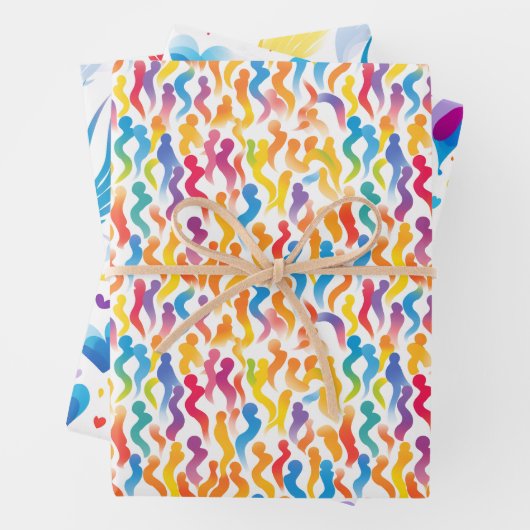 色鮮やか数々の付き包装紙 ラッピングペーパーシート (インサイチュ)