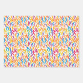 色鮮やか数々の付き包装紙 ラッピングペーパーシート (正面)