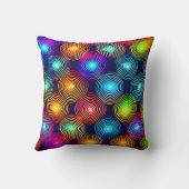 色鮮やか数々の色抽象芸術螺旋 クッション (裏面)