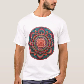 色鮮やか曼荼羅 Tシャツ