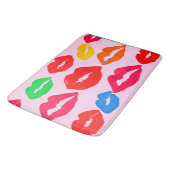 色鮮やか柄でキス バスマット (アングル)