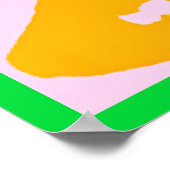 色鮮やか柄でキス ポスター (角)