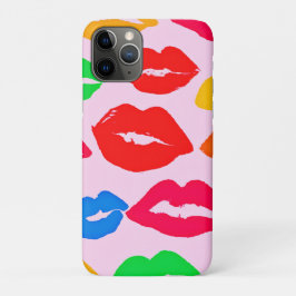 色鮮やか柄でキス iPhone 11 PROケース