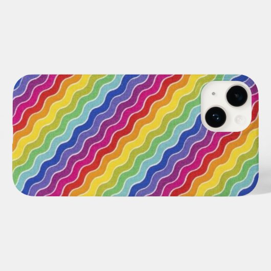 色鮮やか波 Case-Mate iPhoneケース (裏面 (横))