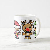 色5のクリスマスのキャラクターのためのYay コーヒーマグカップ (正面右)