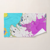 色（ばちゃばちゃ）跳ねる バスタオルセット (ハンドタオル)