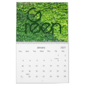 色 カレンダー (1月 2027)