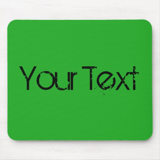色/グラスの緑のみ+テキスト マウスパッド (正面)