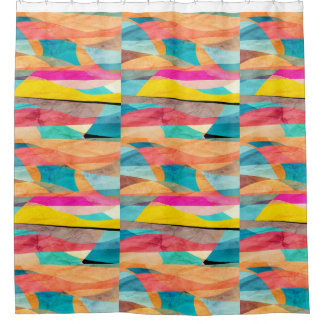 色 シャワーカーテン