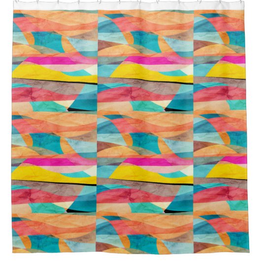 色 シャワーカーテン (正面)