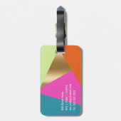 [色] [ジオはっきりしたメトリブロック] ラゲッジタグ (裏面縦)