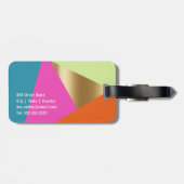 [色] [ジオはっきりしたメトリブロック] ラゲッジタグ (裏面横)