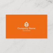 [色]タブ矢印 – オレンジ 名刺 (裏面)