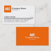 [色]タブ – オレンジ 名刺 (正面/裏面)