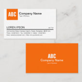 [色]タブ – オレンジ 名刺 (正面/裏面)