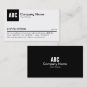 [色]タブ – 黒 名刺 (正面/裏面)