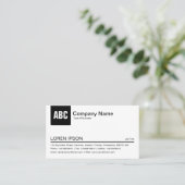 [色]タブ – 黒 名刺 (スタンド正面)