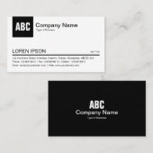 [色]タブ – 黒 名刺 (正面/裏面)