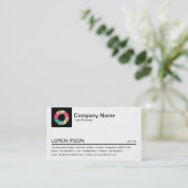 [色]タブ – 黒 – 色の絞り記号 名刺 (スタンド正面)