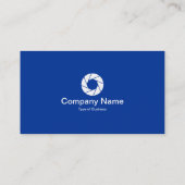 [色]タブ – Navy – 白い絞り記号 名刺 (裏面)