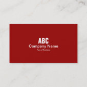 [色]タブ – Ruby Red 名刺 (裏面)