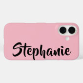 色、ピンク、ジャンボ名の選択 Case-Mate iPhoneケース (裏面 (横))