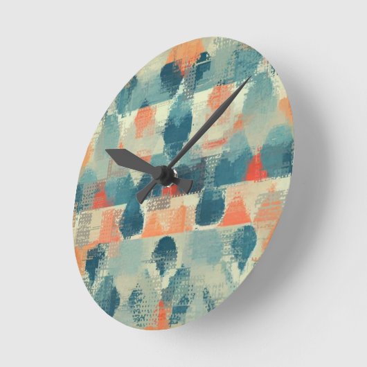 色 ラウンド壁時計 (傾斜)