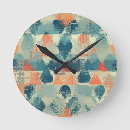 色 ラウンド壁時計 (正面)