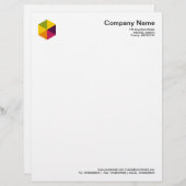 色（六角形） 01 レターヘッド (正面/裏面)