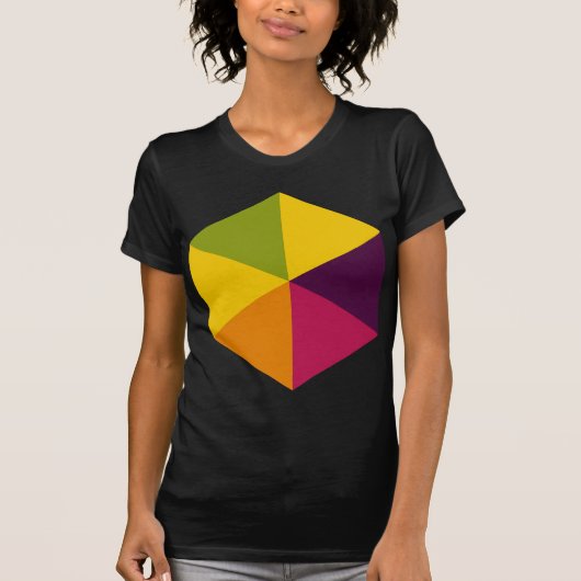 色（六角形） 01 Tシャツ (正面)