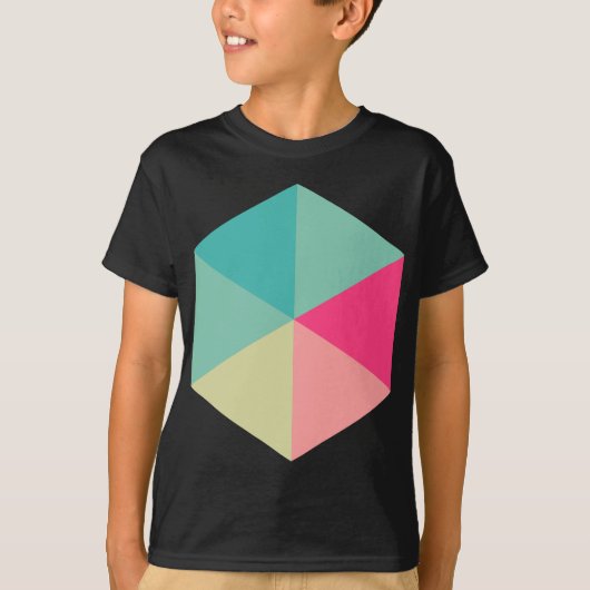 色（六角形） 02 Tシャツ (正面)