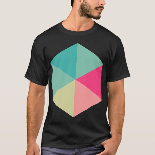 色（六角形） 02 Tシャツ (正面)