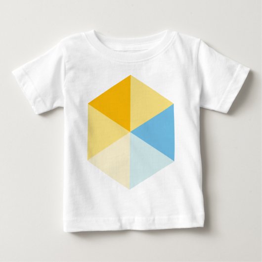 色(六角形) 03 ベビーTシャツ (正面)