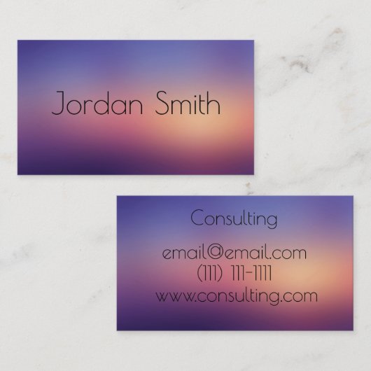 色 名刺 (正面/裏面)