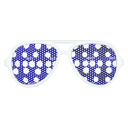 色、星、パターン アビエーターサングラス (正面)