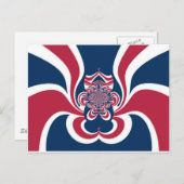 色：統一されたグローバカラフルルパターン ポストカード (正面/裏面)