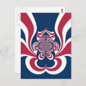 色：統一されたグローバカラフルルパターン ポストカード (正面/裏面)