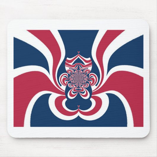色:統一されたグローバカラフルルパターン マウスパッド (正面)