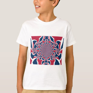 色:統一されたグローバカラフルルパターン Tシャツ