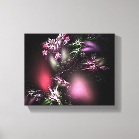 色 – 自然 – フラクタル キャンバスプリント (正面)