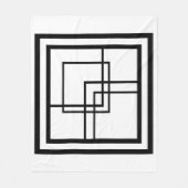 色、黒、白、パターンを選択 フリースブランケット (正面)