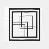 色、黒、白、パターンを選択 フリースブランケット (正面(横))