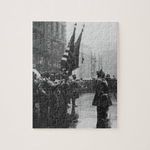 色- 1919年--を戻している"バッファロー"の兵士 ジグソーパズル